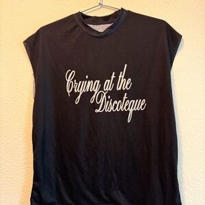 Crying at the discoteque muscle tank - size medium from Blowhammer